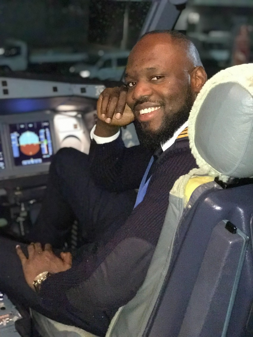 RwandAir First Officer Isaac in A330 cockpit