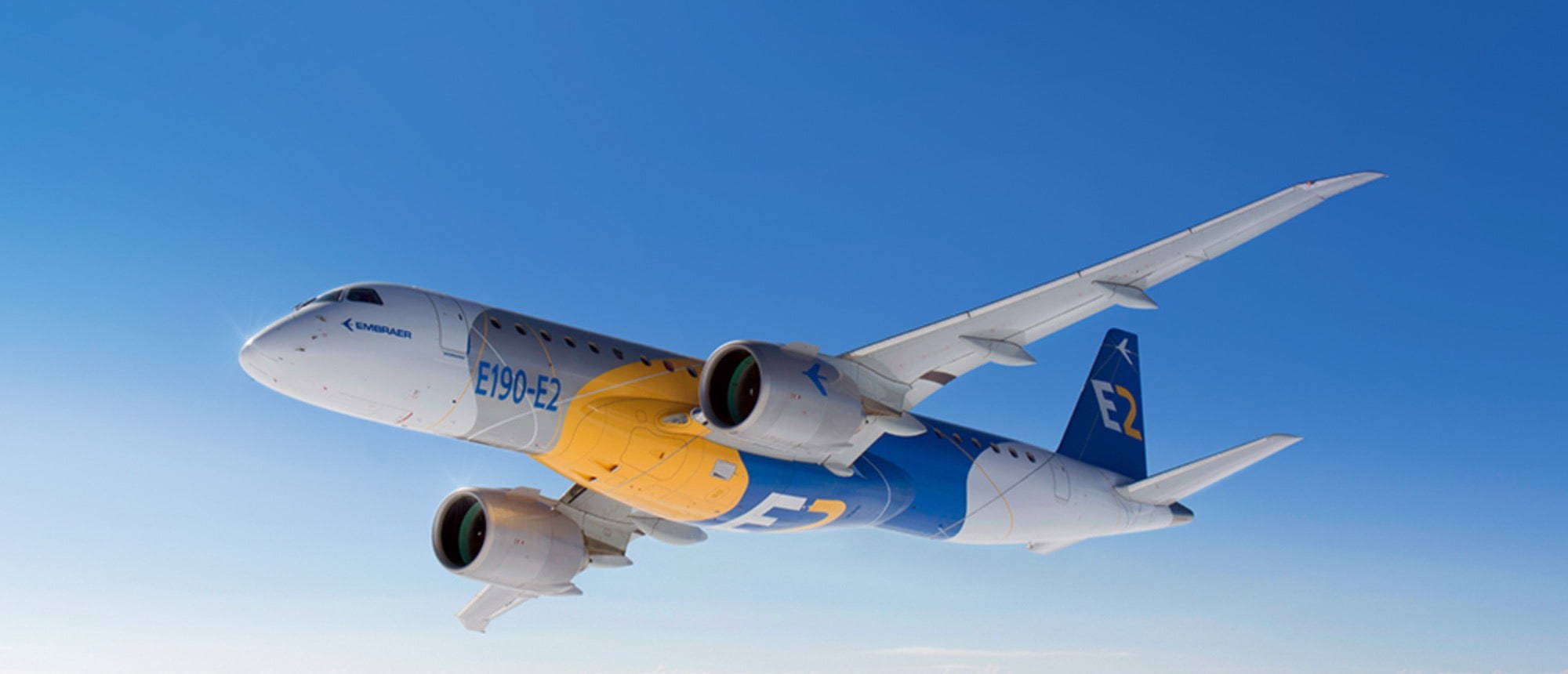 Embraer Jobs | Rishworth Aviation | ERJ Embraer flying through blue sky