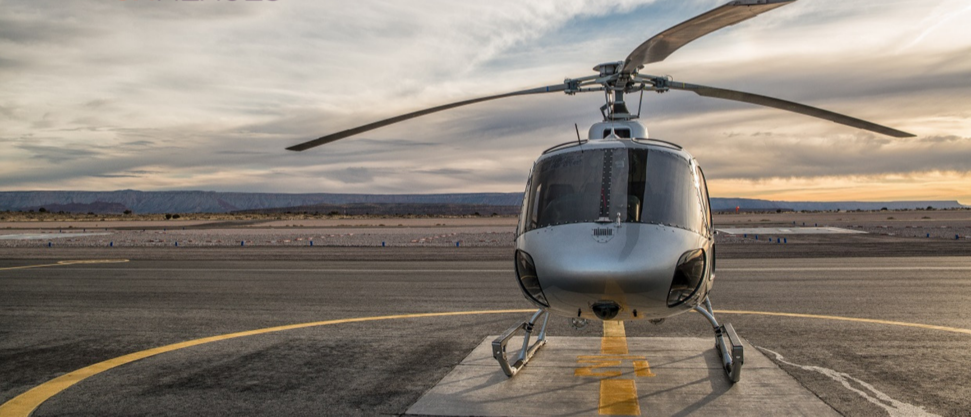 Helicopter on tarmac