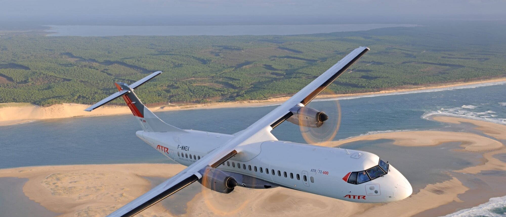 ATR72 Jobs | Rishworth Aviation | ATR72 Flying over beach